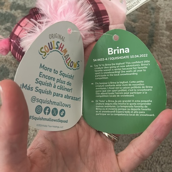 Squishmallow mini plush Brina doll NWT - Picture 4 of 4